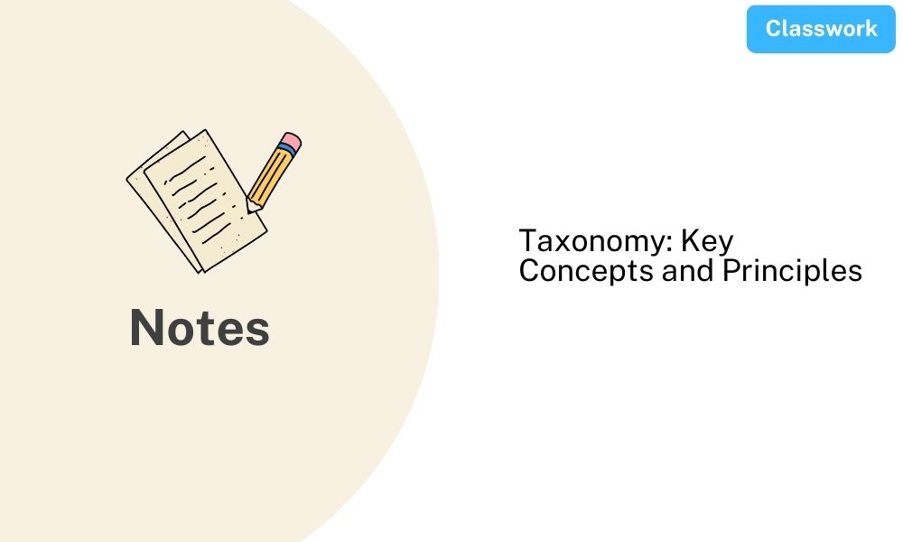 Taxonomy: Key Concepts and Principles